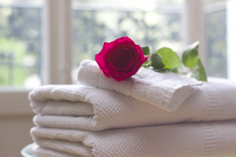 hotel-LE BOURGUET-min_towel_rose_clean_care_salon_spa_white_bath-731641